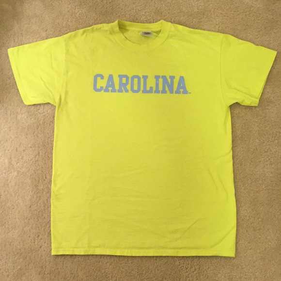 Gildan Other - Neon yellow Carolina t-shirt
